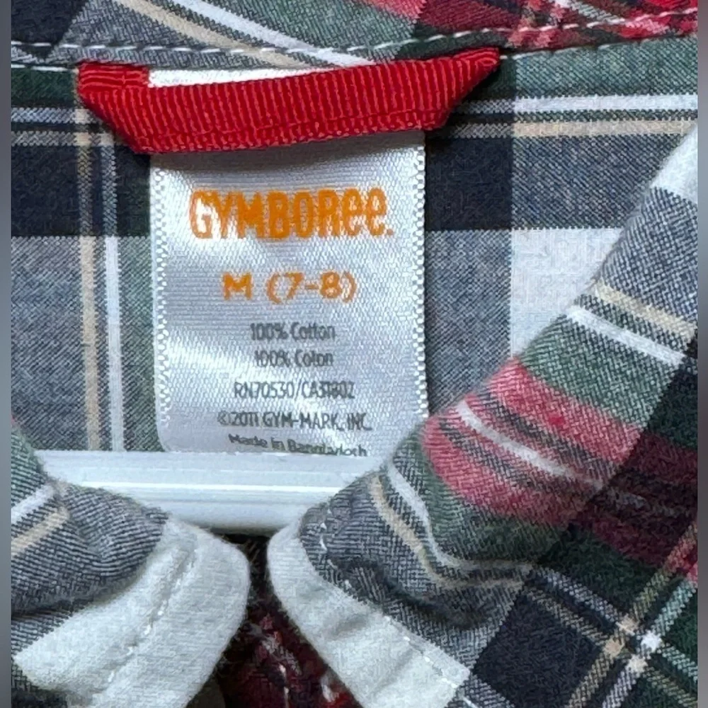 Gymboree Holiday Sweater Vest & Shirt Set Boy’s size M (7-8) Argyle Preppy